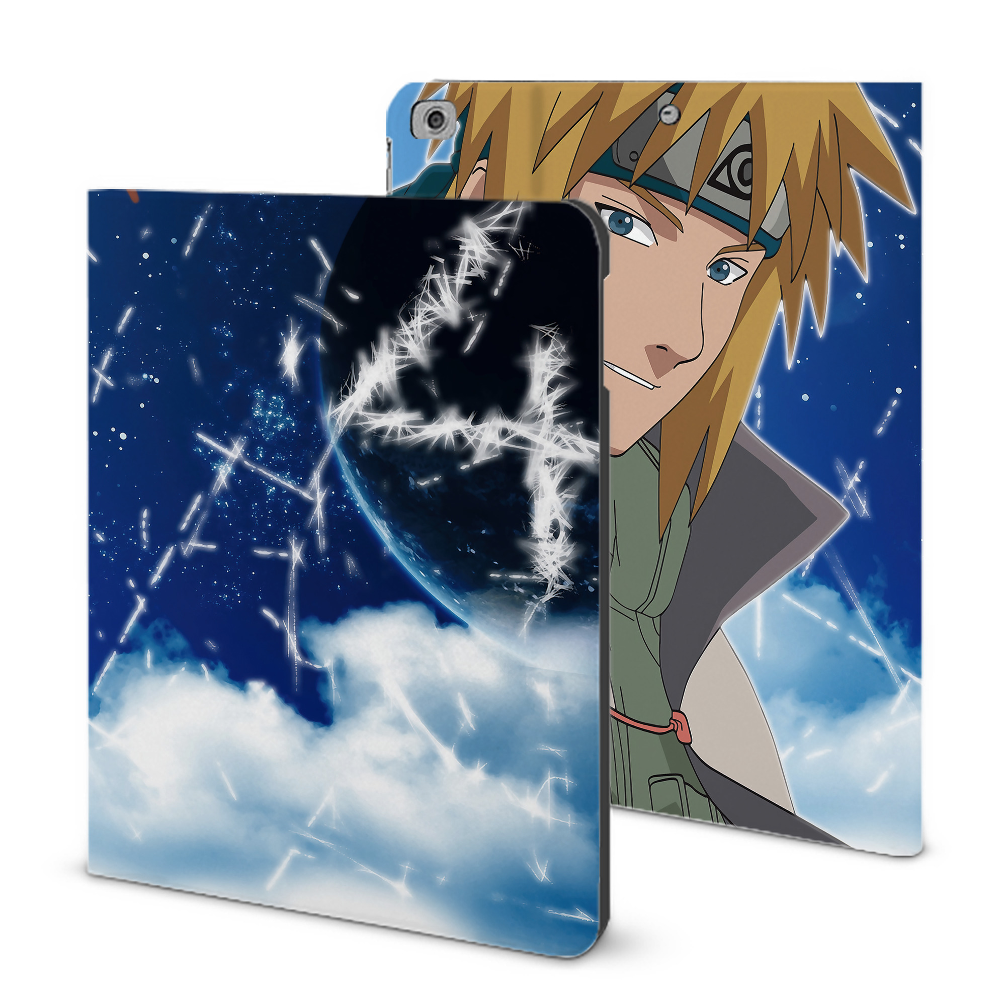 （画像用） NARUTO -ナルト- NARUTO -ナルト- 疾風伝 IPad ケース ブック型 PUレザー TPU 耐衝撃 軽量 薄型 ペン収納なし 全面保護 IPad 各モデル対応
